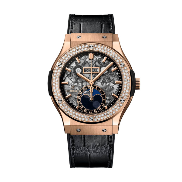 アエロ・フュージョン ムーンフェイズ キングゴールド ダイヤモンド BY HUBLOT アエロ・フュージョン ムーンフェイズ キングゴールド ダイヤモンド ウブロ