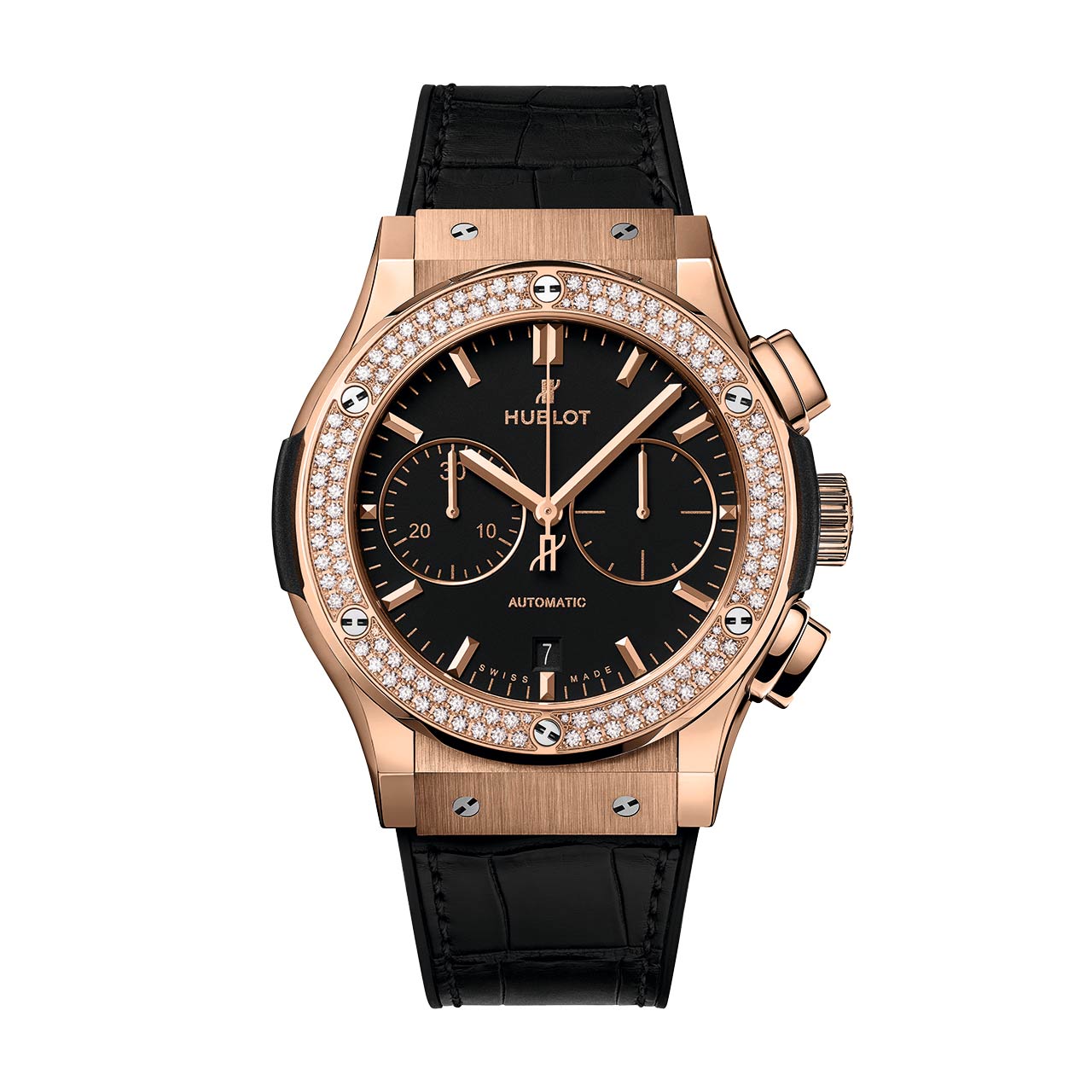 HUBLOT クラシック・フュージョン クロノグラフ キングゴールド ダイヤモンド 521.OX.1181.LR.1104