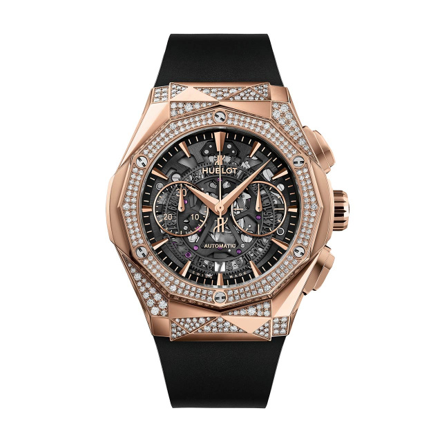 HUBLOT アエロ・フュージョン クロノグラフ オーリンスキー  キングゴールド オルタナティブパヴェ 525.OX.0180.RX.1804.ORL19