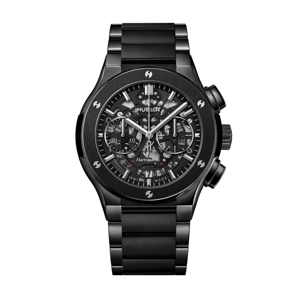アエロ・フュージョン クロノグラフ ブラックマジック ブレスレット BY HUBLOT アエロ・フュージョン クロノグラフ ブラックマジック ブレスレット ウブロ