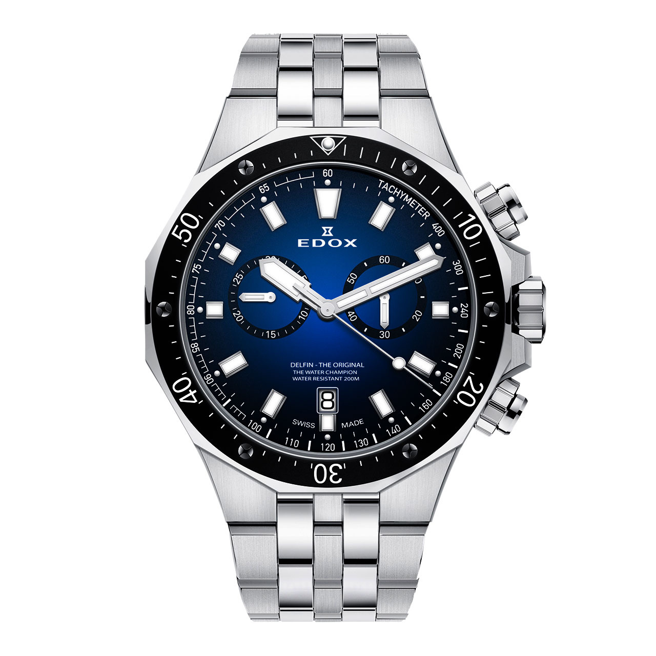 EDOX デルフィン オリジナル クロノグラフ 10109-3M-BUIN