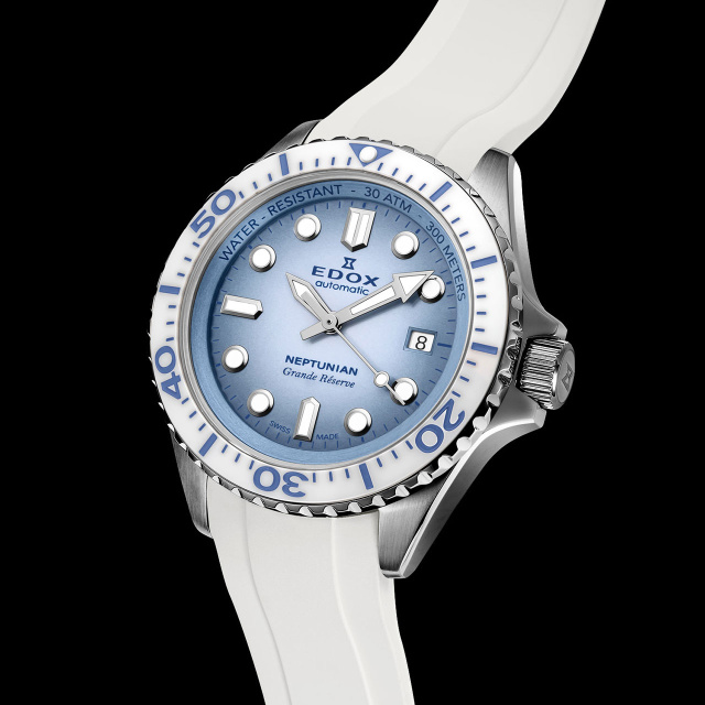 EDOX ネプチュニアン グランデ リザーブ デイト オートマティック 80801-3BBUCA-BUCDN
