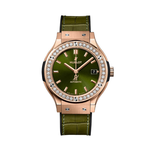 クラシック・フュージョン キングゴールド グリーン ダイヤモンド BY HUBLOT クラシック・フュージョン キングゴールド グリーン ダイヤモンド ウブロ