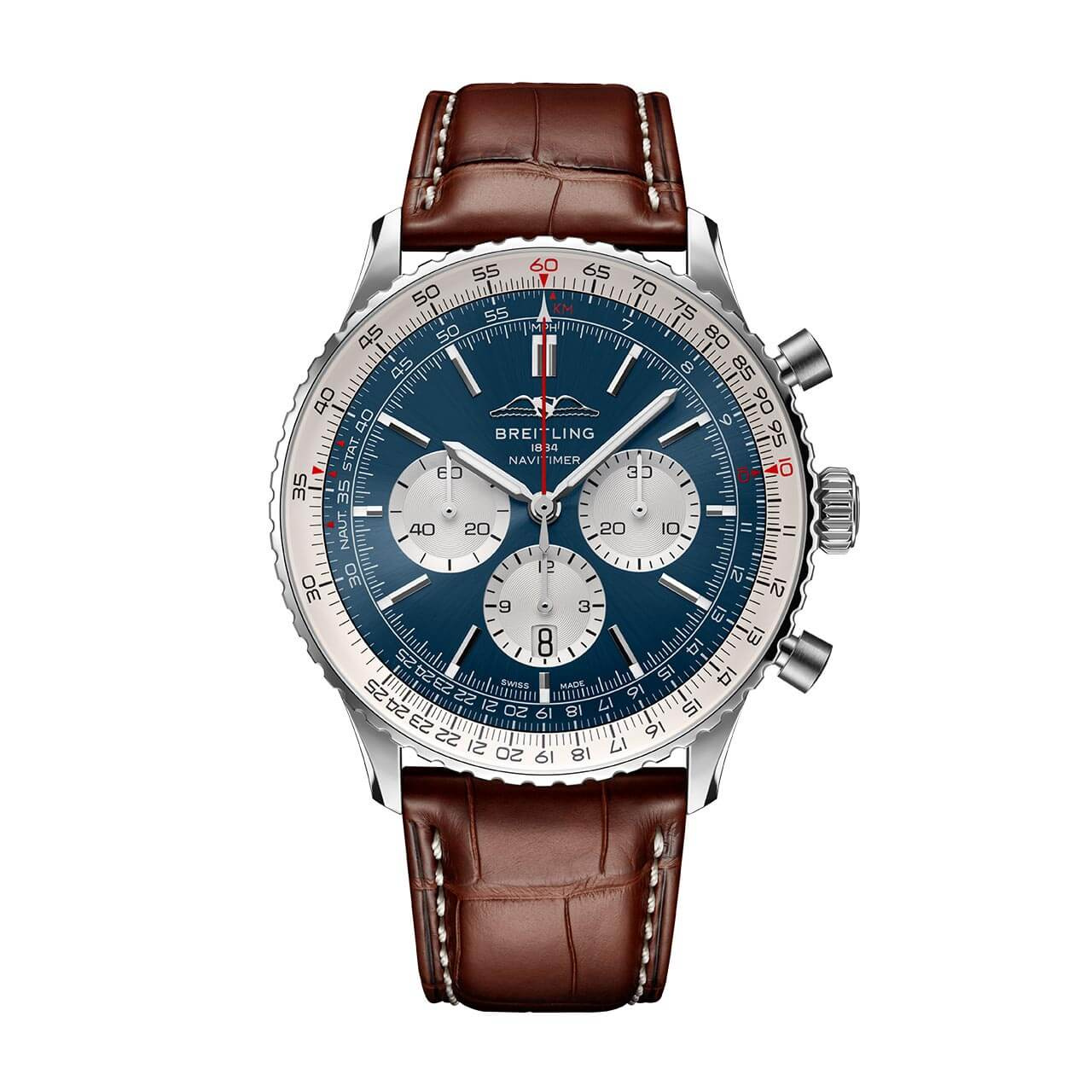 ナビタイマー B01 クロノグラフ 46 AB0137211C1P1｜BREITLING - ブライトリング｜ウォッチ｜神戸三宮  正規時計宝飾店カミネ｜神戸三宮 正規時計宝飾店カミネ