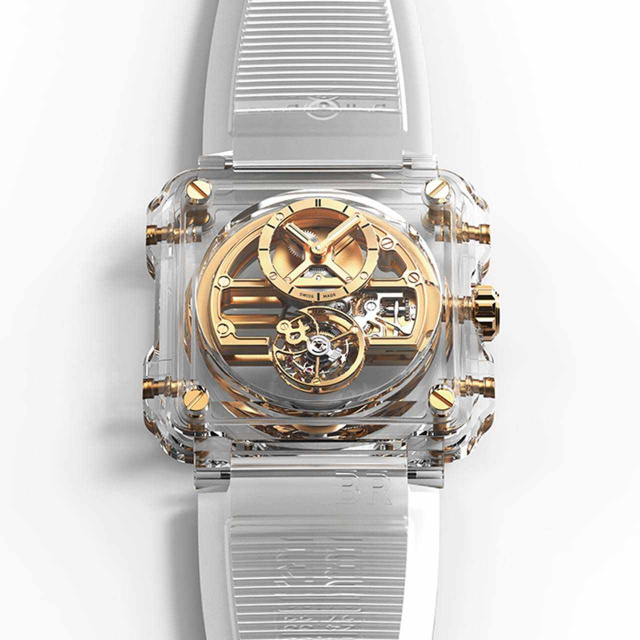 Bell & Ross BR-X1 SKELETON TOURBILLON SAPPHIRE-GOLD　 BRX1-SKTB-SA4N