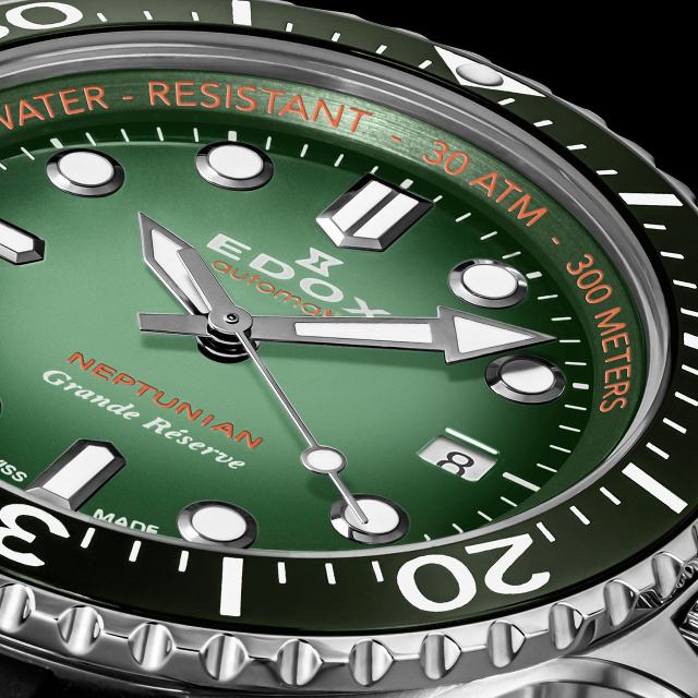 EDOX ネプチュニアン グランデ リザーブ デイト オートマティック 80801-3VCA-VDN