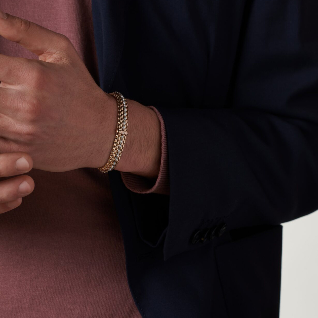 FOPE PANORAMA FLEX'IT ブレスレット ダイヤモンド WG 58504BX_PB_B_BBX_00M