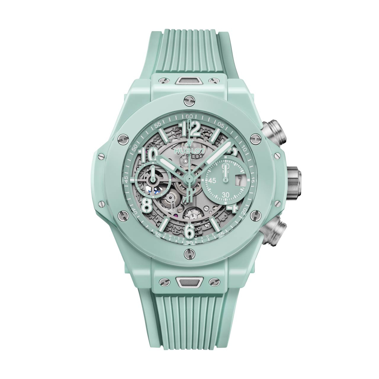 HUBLOT ビッグ・バン ウニコ ミントグリーンセラミック 441.GS.5221.RX