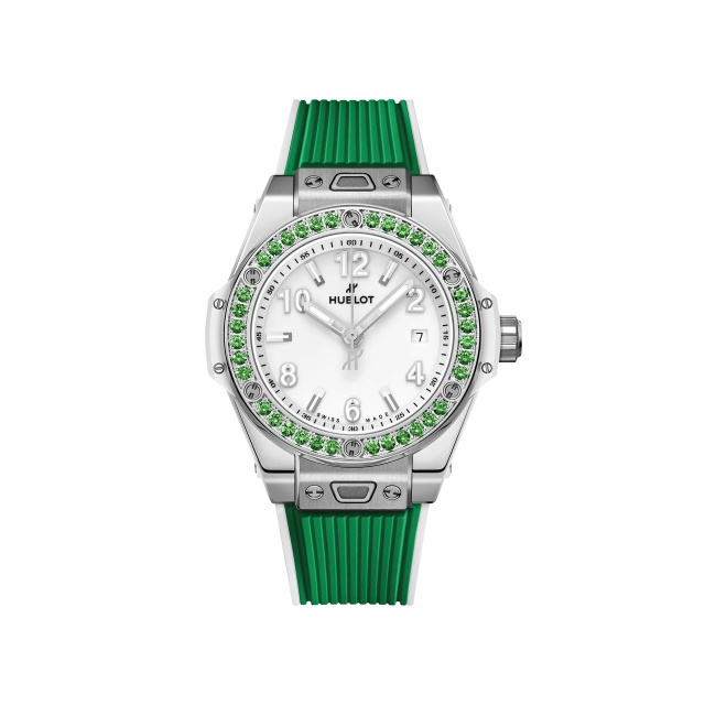 HUBLOT ビッグ・バン ワンクリック ジョイフル スチール アップルグリーン 485.SG.2210.RX.1222