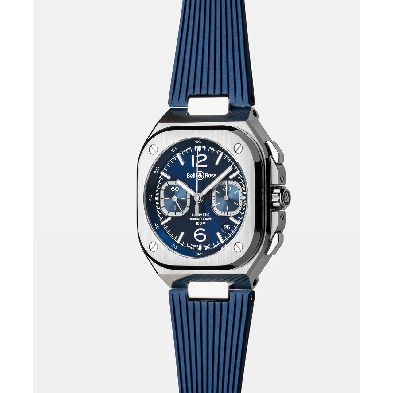 Bell & Ross BR 05 クロノ ブルー スチール BR05C-BLU-ST/SRB