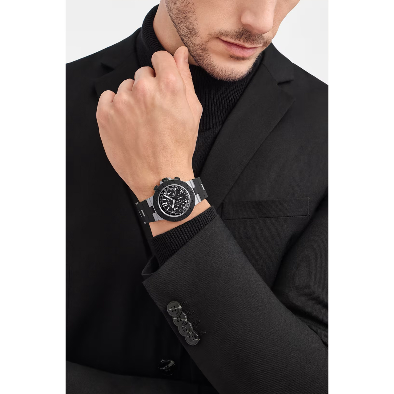 BVLGARI ブルガリ チタニオ クロノグラフ ウォッチ 104299