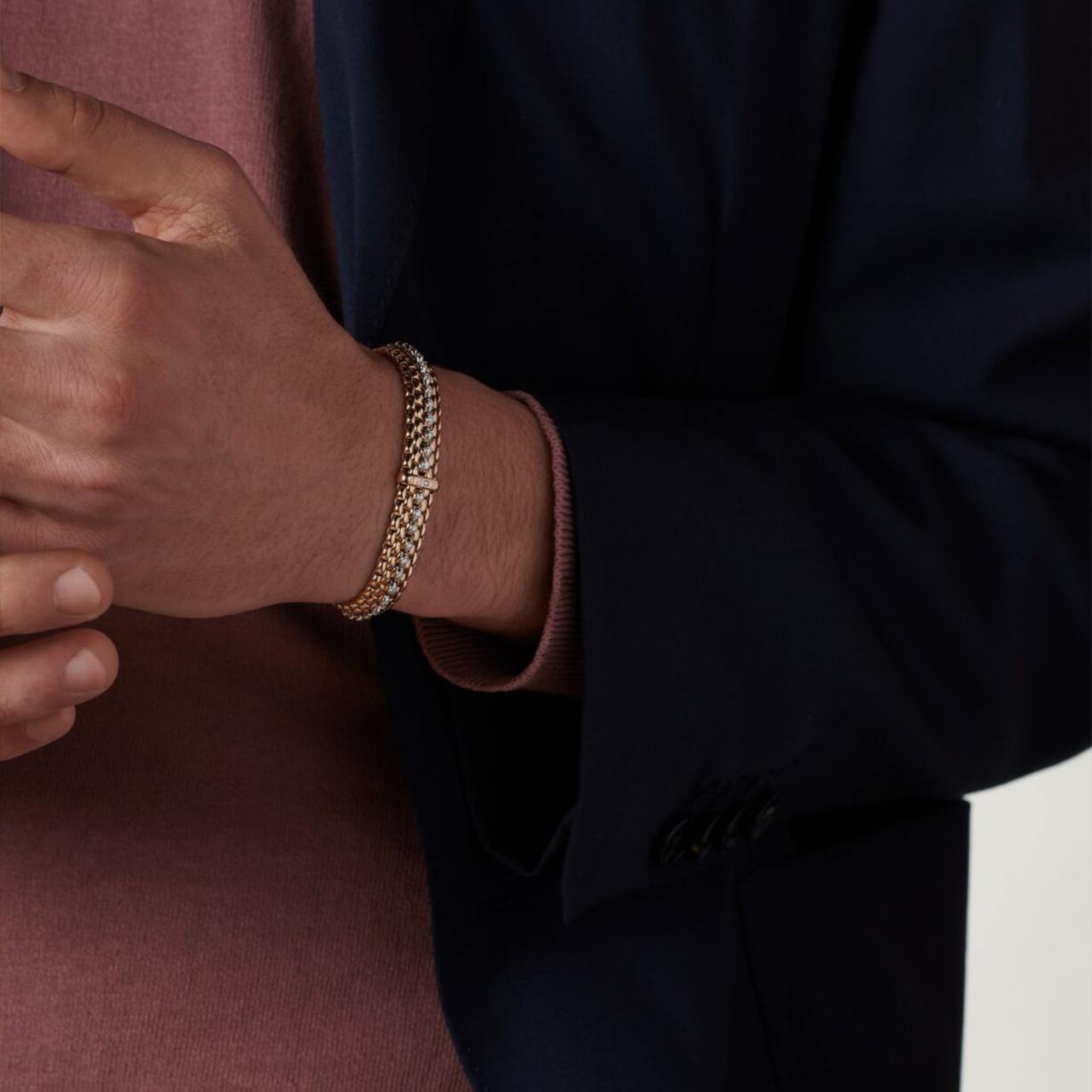 FOPE PANORAMA FLEX'IT ブレスレット ダイヤモンド YG 58504BX_PB_G_GBX_00M