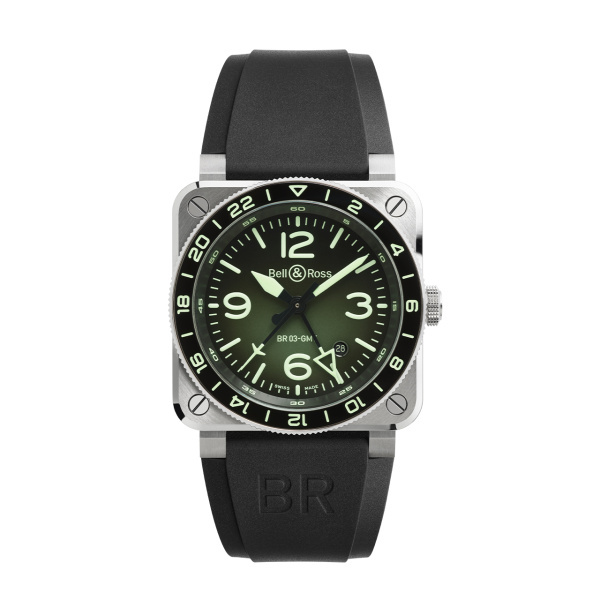 BR-03 GMT グリーン ラム BY Bell & Ross BR-03 GMT グリーン ラム ベル＆ロス