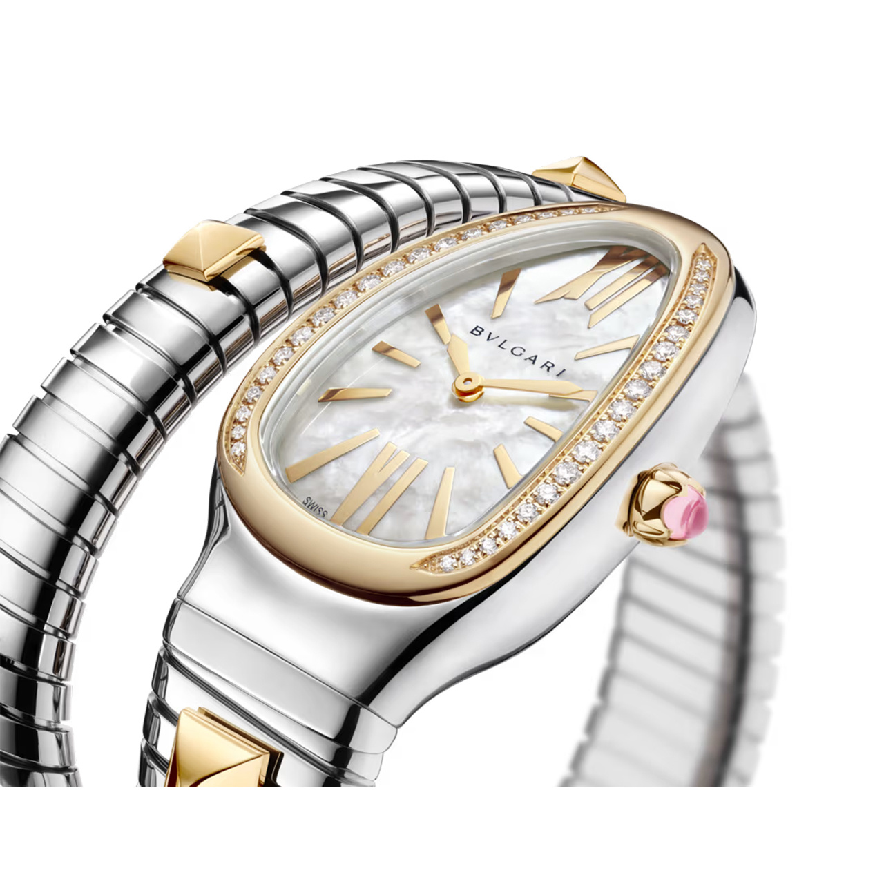 BVLGARI セルペンティ トゥボガス ゴールド＆スティール ウォッチ 104301