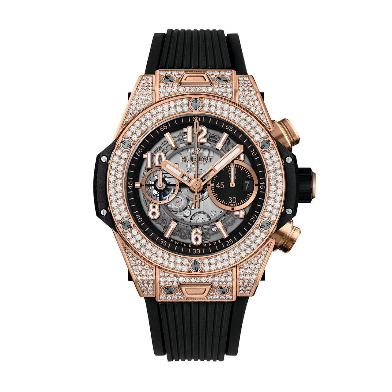 HUBLOT ビッグ・バン ウニコ キングゴールド パヴェ 421.OX.1180.RX.1704