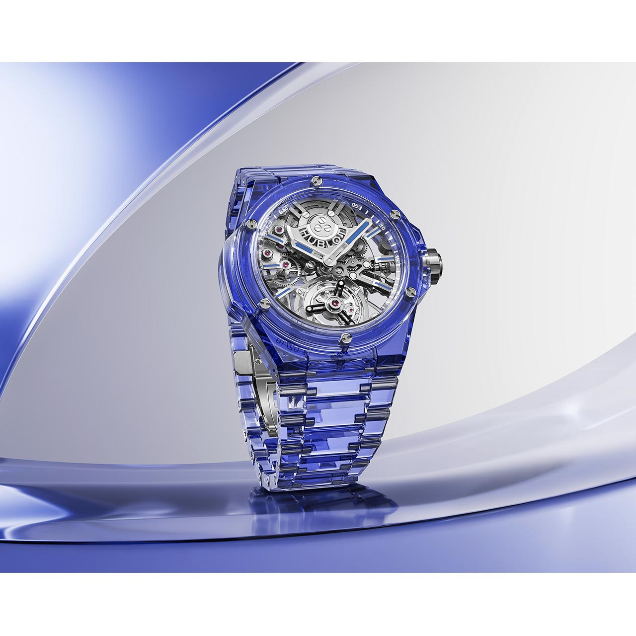HUBLOT ビッグ・バン インテグレーテッド トゥールビヨン フルブルーサファイア 455.JL.0120.JL