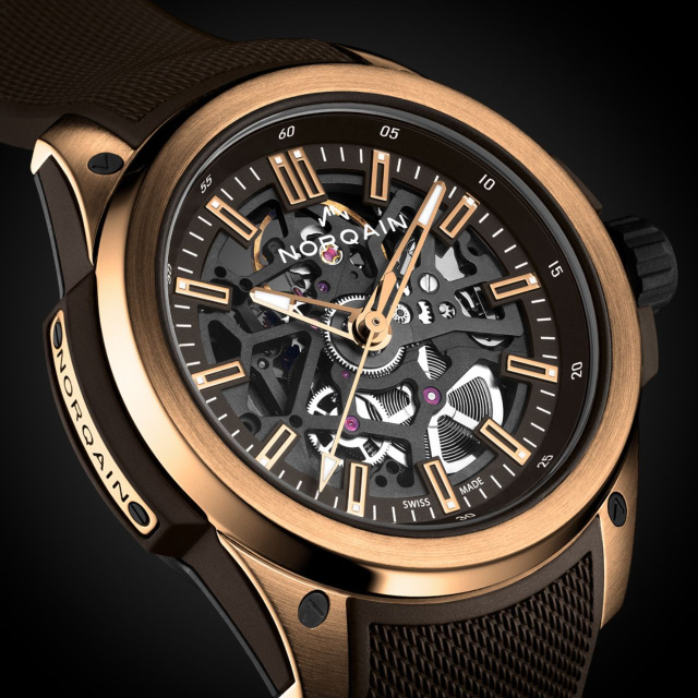 NORQAIN ワイルド ワン スケルトン 42mm ゴールド NNQ3000GGN1AS/N001/3W1NR.20BQ