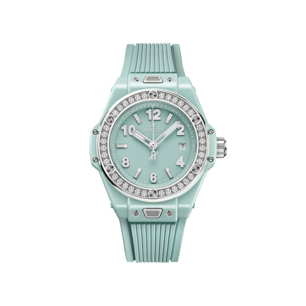 ビッグ・バン ワンクリック ミントグリーンセラミック ダイヤモンド BY HUBLOT ビッグ・バン ワンクリック ミントグリーンセラミック ダイヤモンド ウブロ