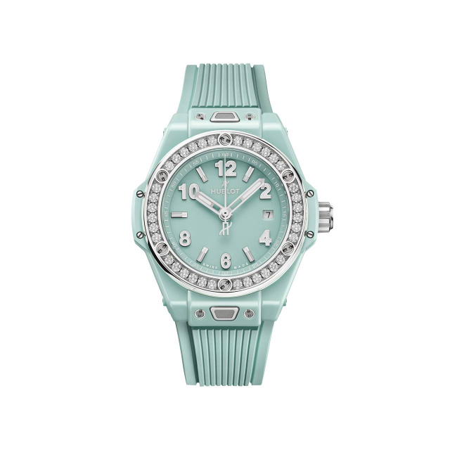 HUBLOT ビッグ・バン ワンクリック ミントグリーンセラミック ダイヤモンド 485.GS.5271.RX.1204