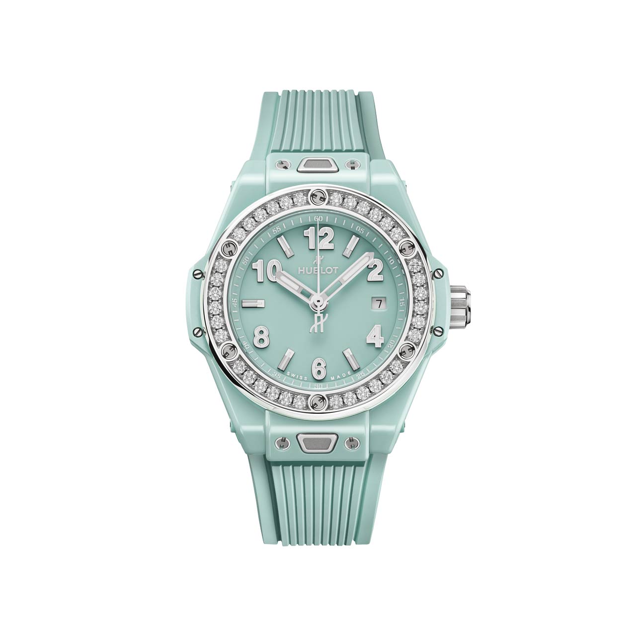 HUBLOT ビッグ・バン ワンクリック ミントグリーンセラミック ダイヤモンド 485.GS.5271.RX.1204