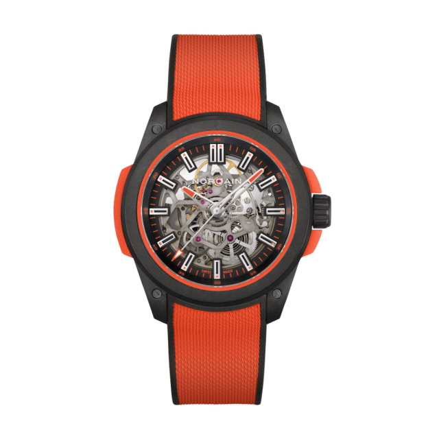 NORQAIN ワイルドワン スケルトン 42mm コーラル NNQ3000QBR2AS/B013