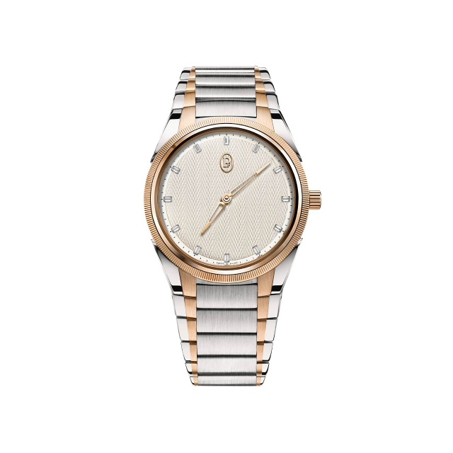 PARMIGIANI FLEURIER トンダ PF オートマティック 36mm スチール-ローズゴールド ホワイトシトリンダイヤル PFC804-1020004-100182