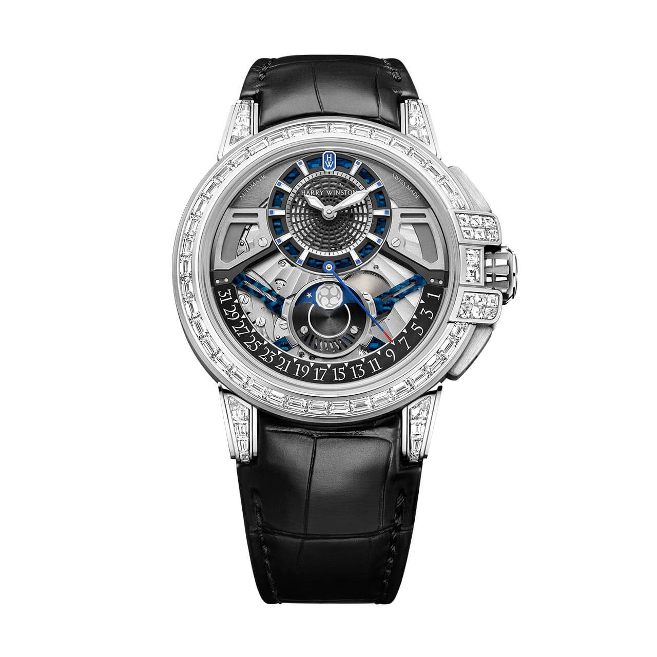 HARRY WINSTON HW オーシャン・ ムーンフェイズ オートマティック 42mm OCEAMP42WW001