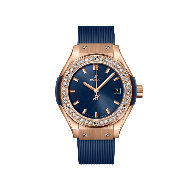 HUBLOT クラシック・フュージョン キングゴールド ブルー ダイヤモンド 591.OX.7180.RX.1204