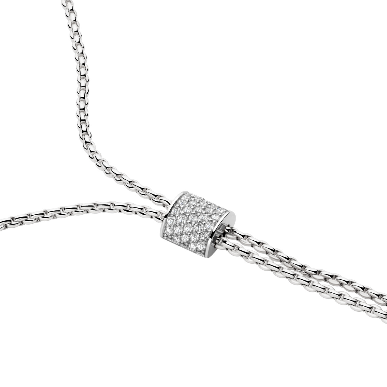 FOPE ARIA ダイヤモンドパヴェのスライドネックレス WG 89403CX_BB_B_BBX_070