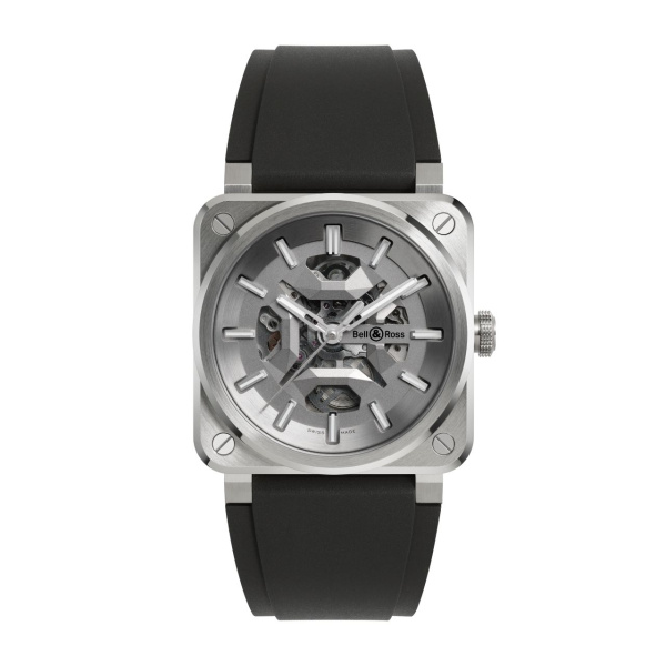 Bell & Ross BR-03 スケルトン グレー スティール BR03A-GR-SKST/SRB