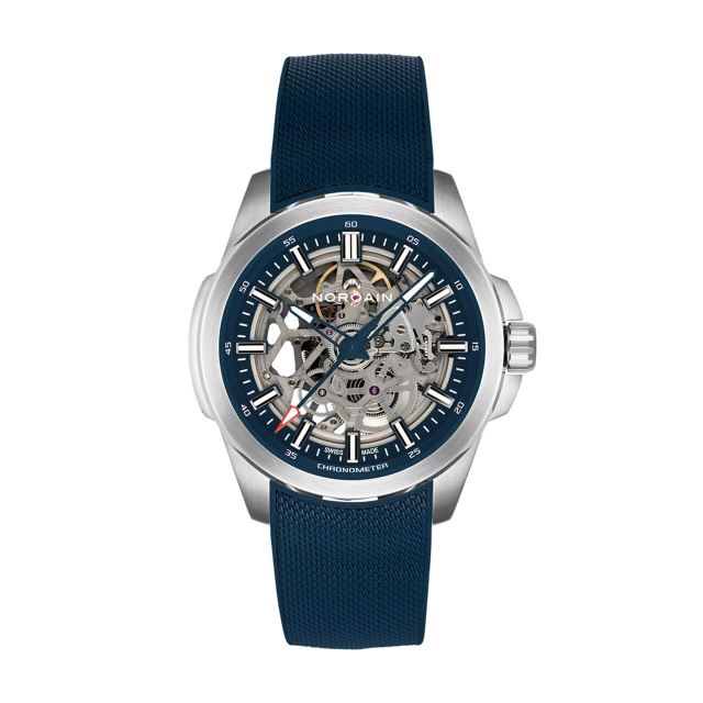 NORQAIN インディペンデンス スケルトン ブルー 42mm N3000S03A/301A/322AR.20S