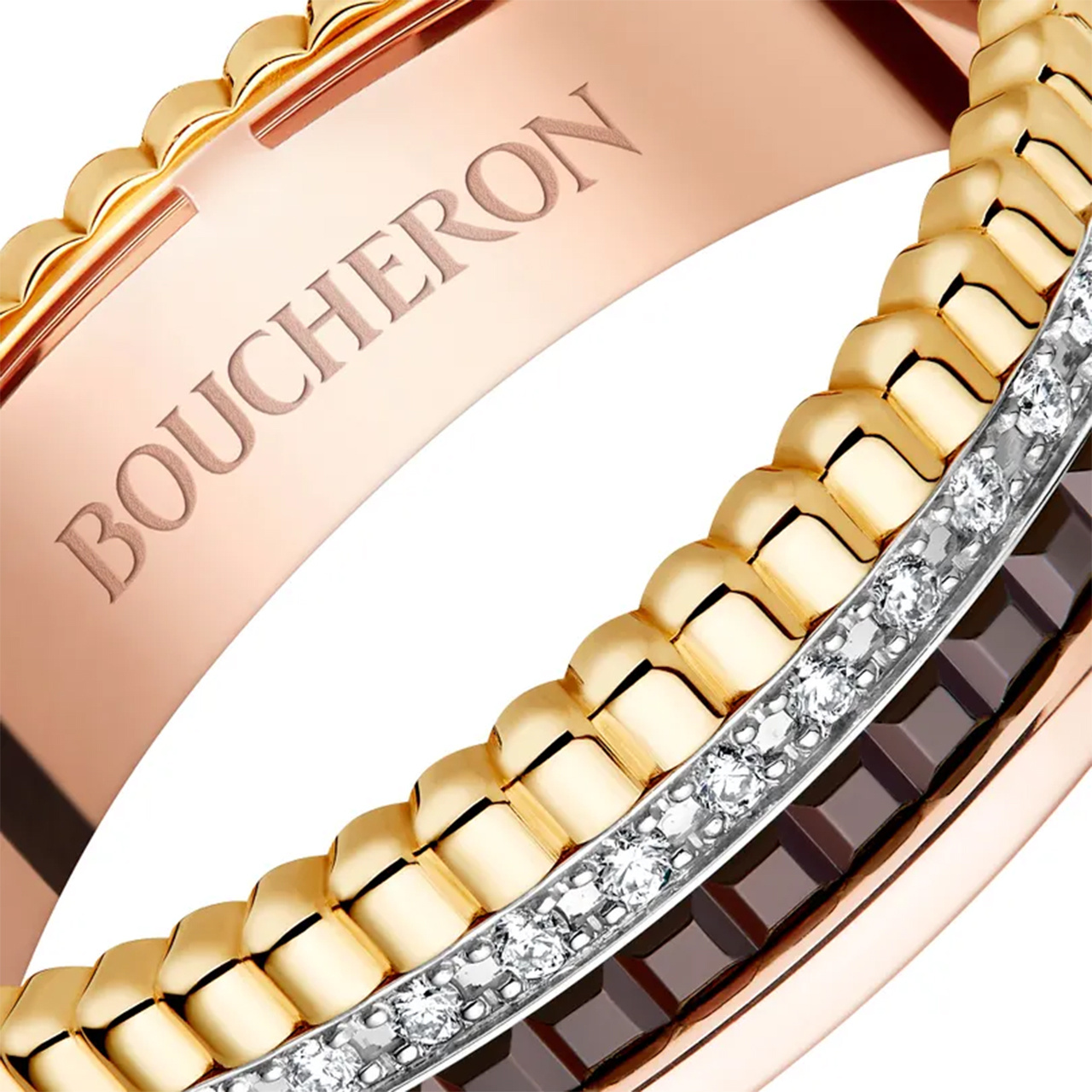 BOUCHERON キャトル クラシック ダイヤモンド リング エクストラスモール JRG03330