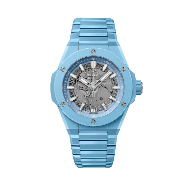 HUBLOT ビッグ・バン インテグレーテッド タイムオンリー スカイブルーセラミック 456.EX.5120.EX