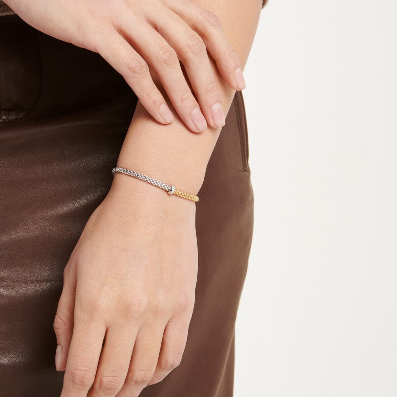 FOPE Prima Flex'it ブレスレット バイカラー メッシュチェーン 01M08B2_BB