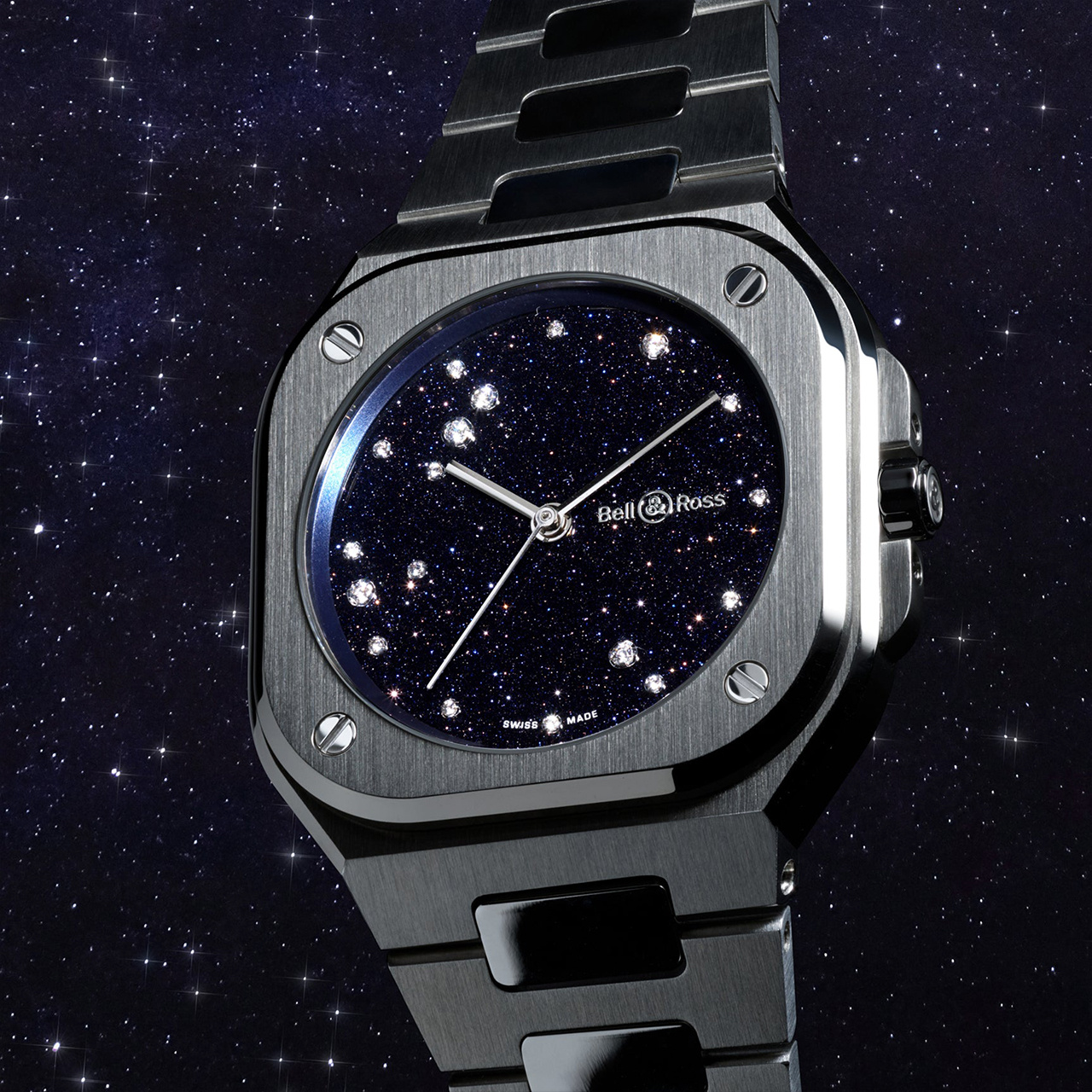 Bell & Ross BR-05 36mm ブルー ダイヤモンド イーグル BR05A-S-EA-ST/SST