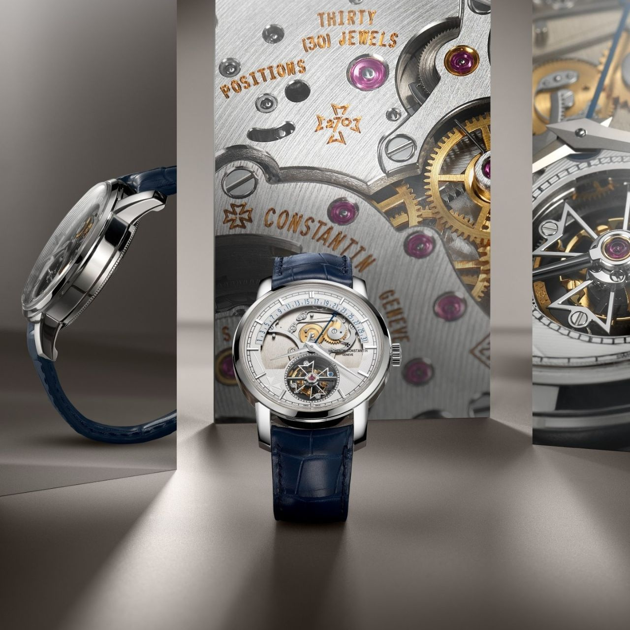 VACHERON CONSTANTIN トラディショナル トゥールビヨン・レトログラード・デイト・オープンフェイス 6010T/000P-H055