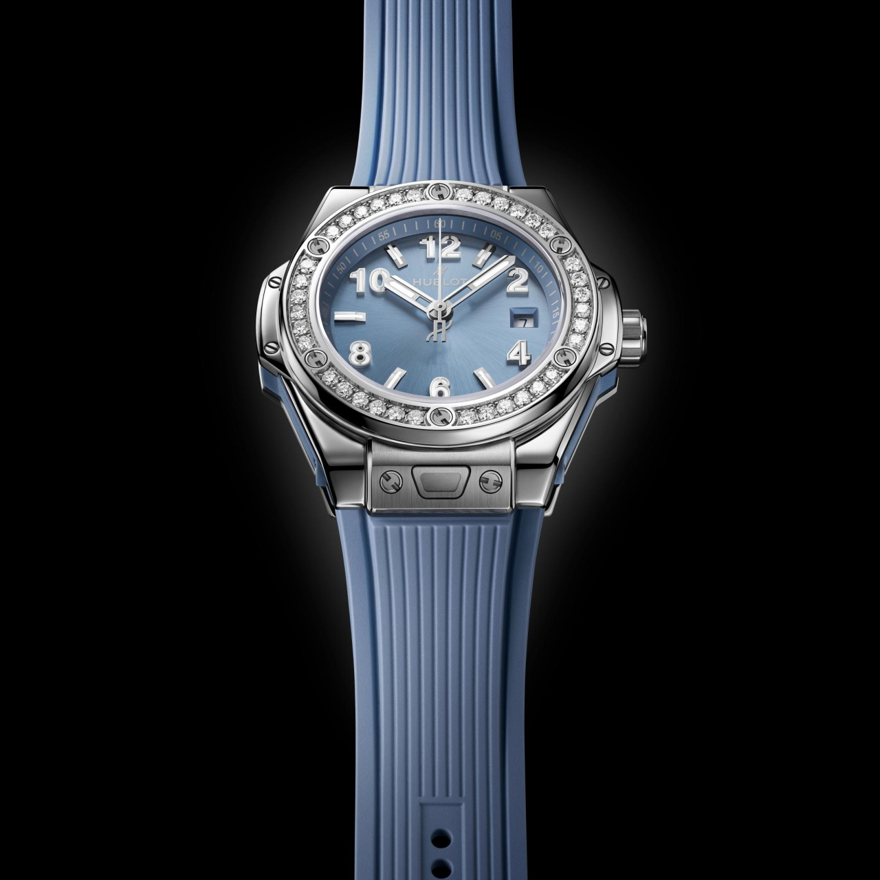 HUBLOT ビッグ・バン ワンクリック スチール コールブルー ダイヤモンド 485.SX.717B.RX.1204