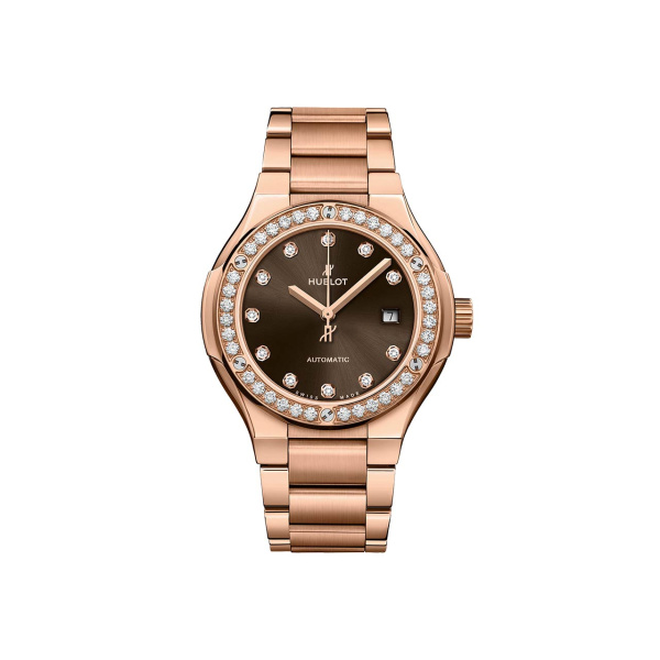 クラシック・フュージョン インテグレーテッド ブレスレット キングゴールド ブラウン ダイヤモンド BY HUBLOT クラシック・フュージョン インテグレーテッド ブレスレット キングゴールド ブラウン ダイヤモンド ウブロ