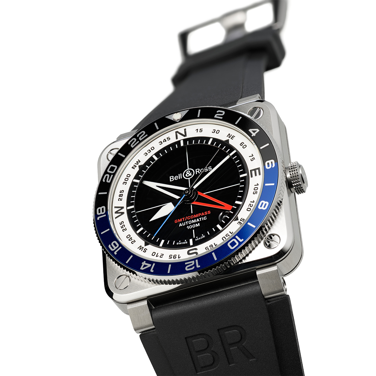 Bell & Ross BR-03 GMT コンパス BR0393-COM-ST/SRB