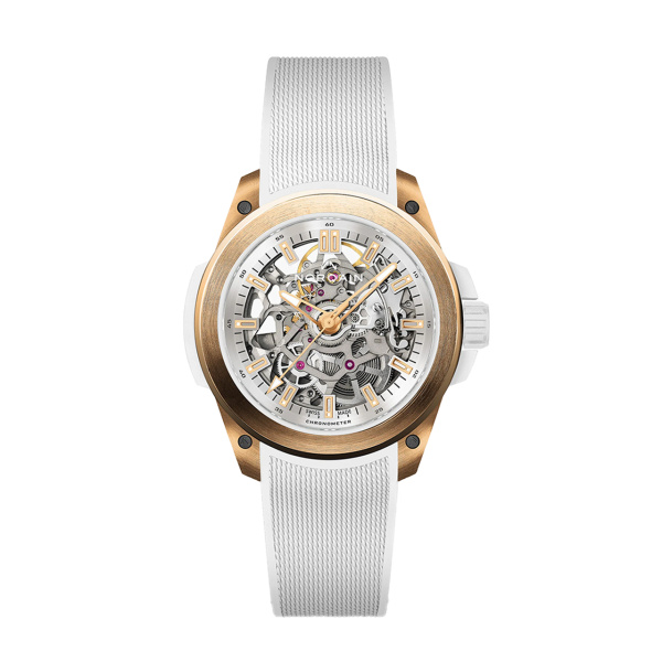 ワイルドワン スケルトン 39mm レッドゴールド BY NORQAIN ワイルドワン スケルトン 39mm レッドゴールド ノルケイン