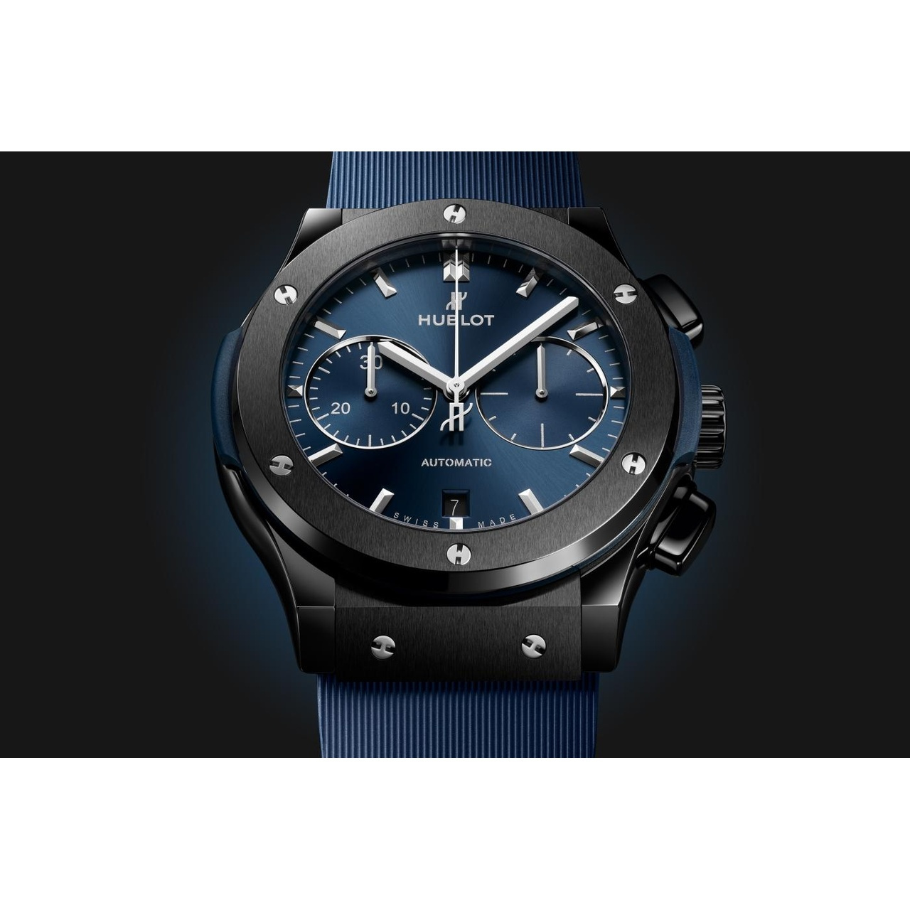 HUBLOT クラシック・フュージョン クロノグラフ セラミック ブルー 45mm 521.CM.7170.RX
