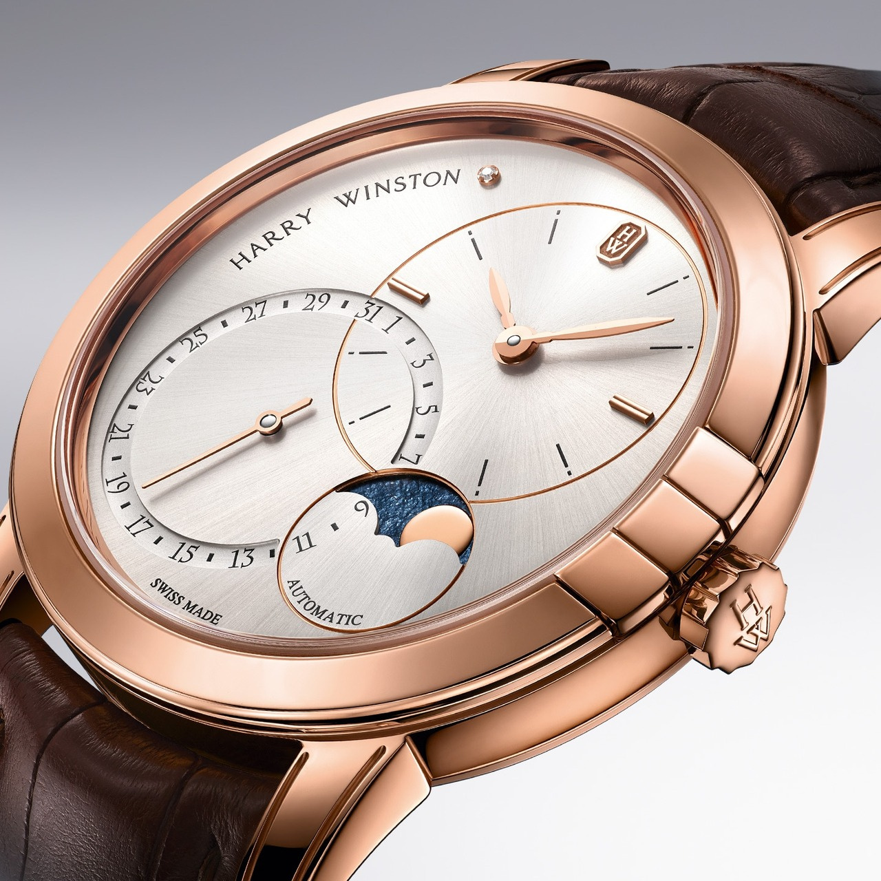 HARRY WINSTON ミッドナイト デイト ムーンフェイズ オートマティック 42mm MIDAMP42RR003