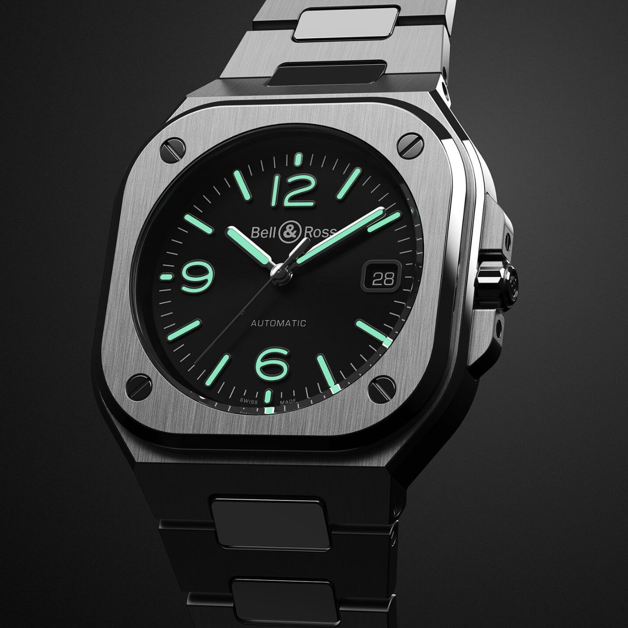 Bell & Ross BR 05 ブラックスティール BR05A-BL-ST/SST