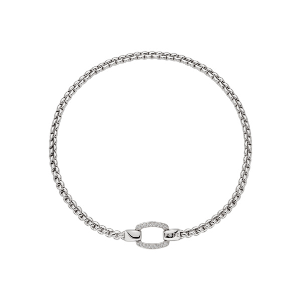 FOPE EKA Flex'it ネックレス ダイヤモンドパヴェクラスプ WG 37cm 08F10CX_PB_B_XBX_037