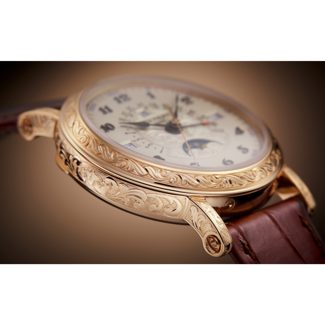 PATEK PHILIPPE レトログラード日付表示針付永久カレンダー, 希少なハンドクラフト 5160/500R-001