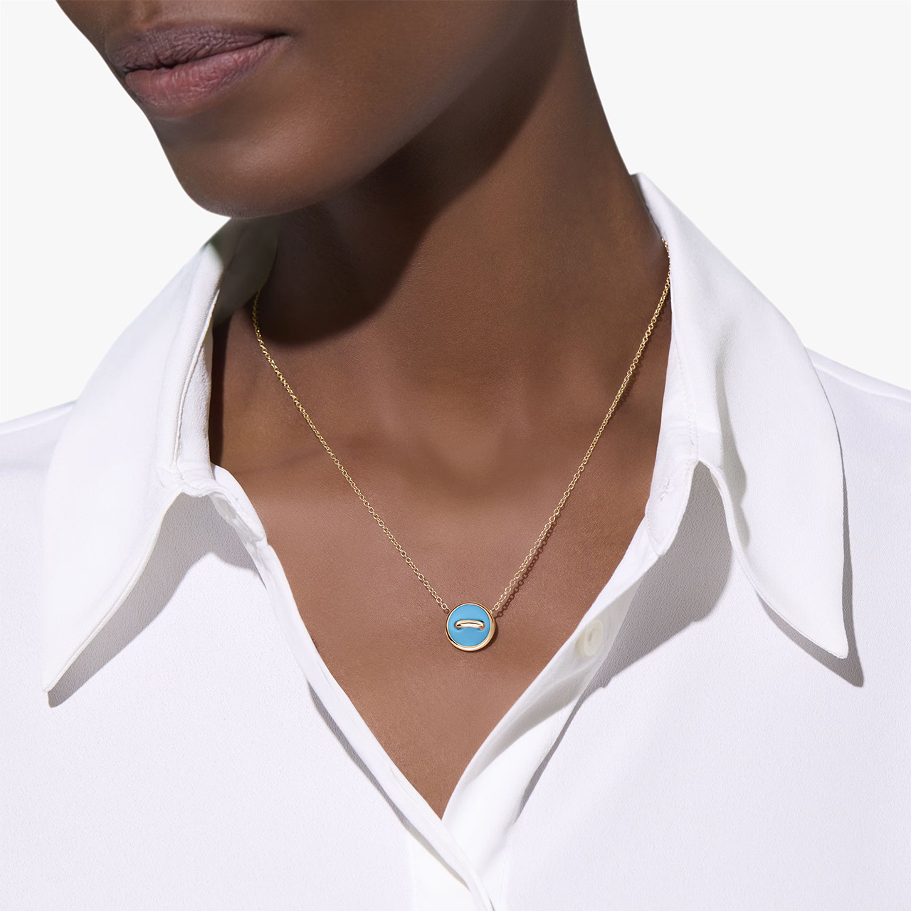 Pomellato 「ポムポムドット」リバーシブルペンダントネックレス PCC5031-O7WHR-DB0TU