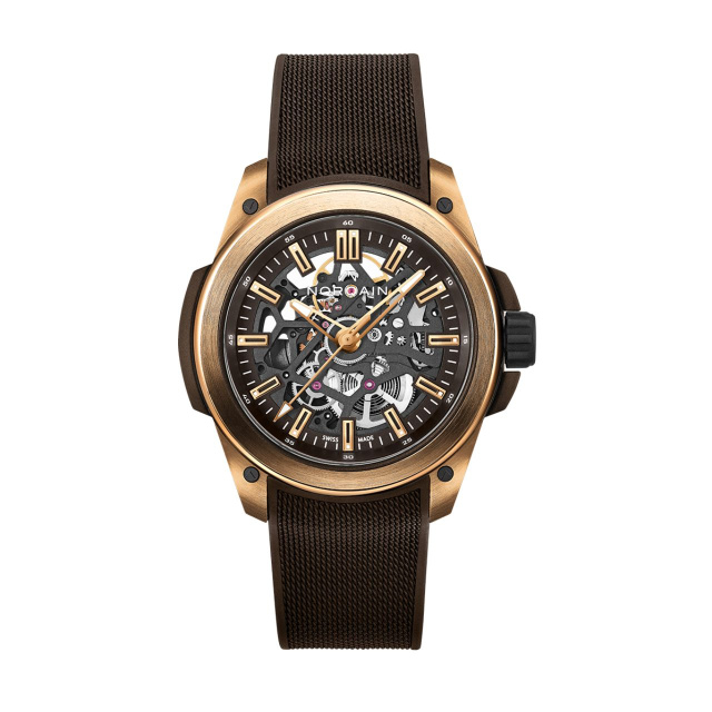 NORQAIN ワイルド ワン スケルトン 42mm ゴールド NNQ3000GGN1AS/N001/3W1NR.20BQ