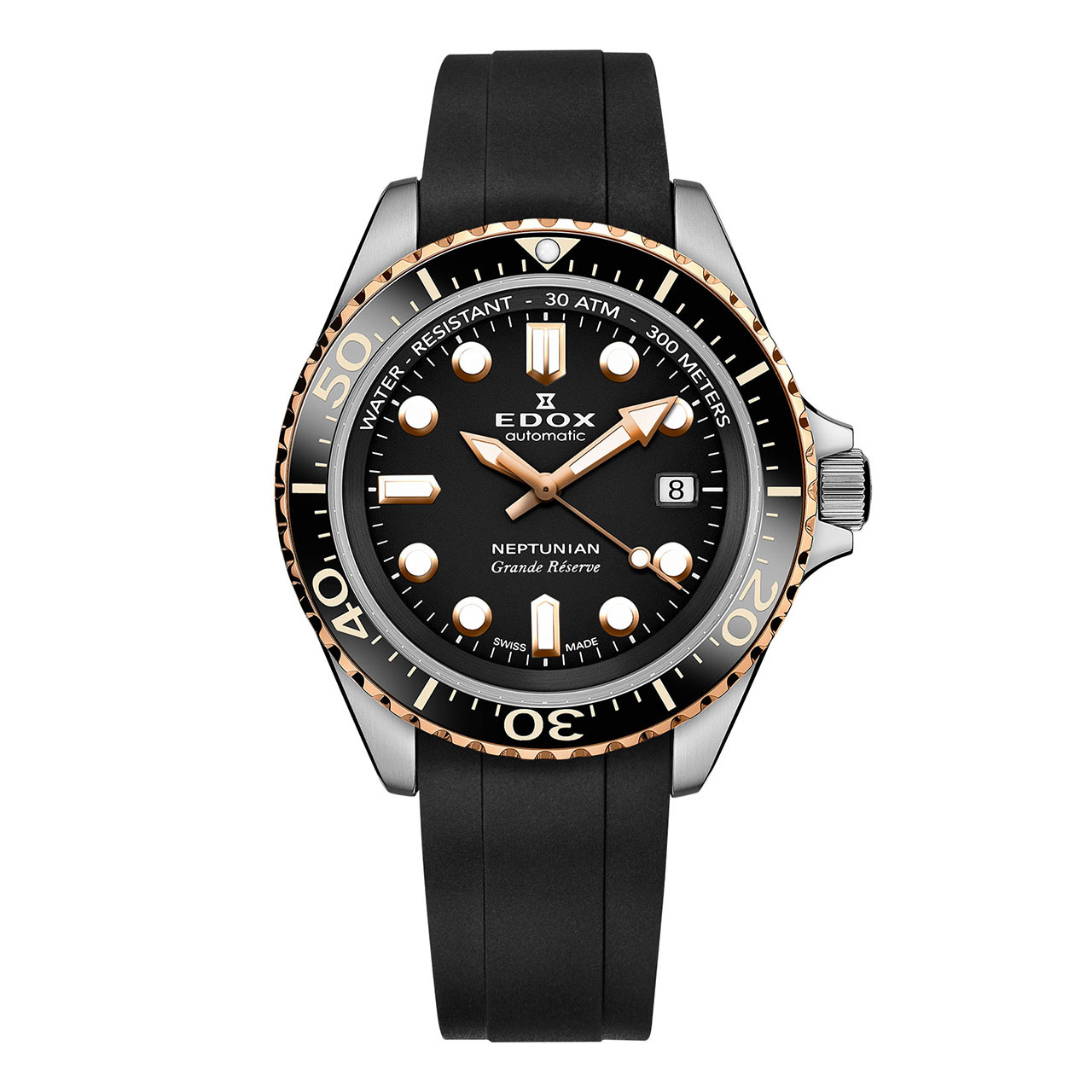 EDOX ネプチュニアン グランデ リザーブ デイト オートマティック 80801-3NRCA-NIR
