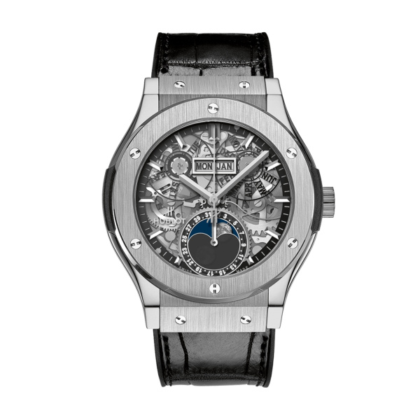 HUBLOT クラシック・フュージョン アエロ・フュージョン ムーンフェイズ チタニウム 42mm 547.NX.0170.LR