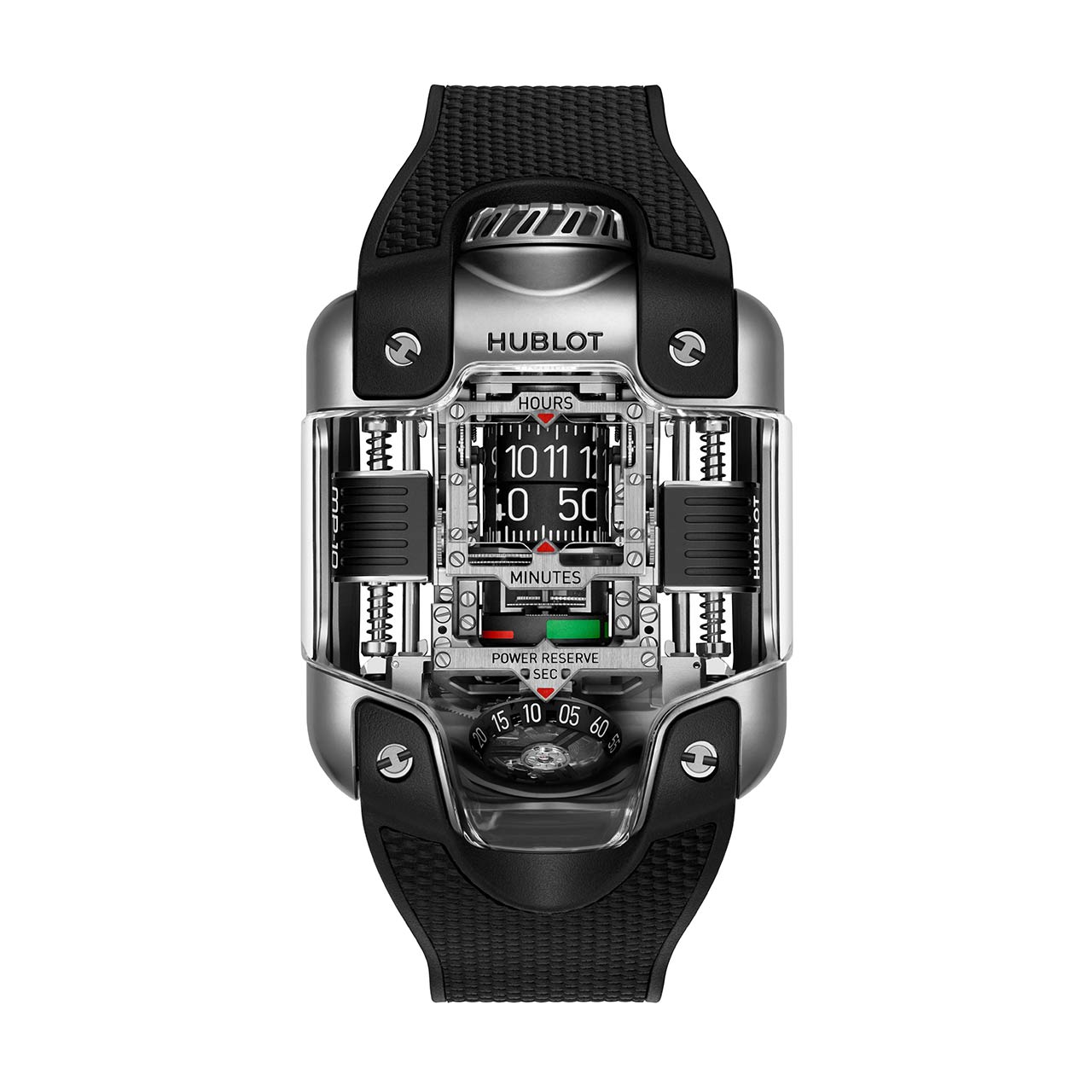 HUBLOT MP-10 トゥールビヨン ウエイト エナジー システム チタニウム 910.NX.0001.RX